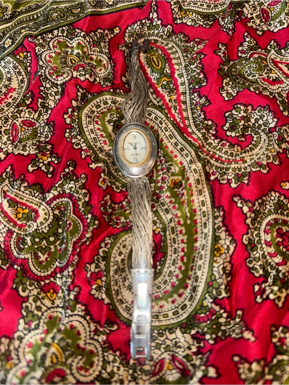Vintage Sterling Silver Eclissi Silver Oval Watch 32840